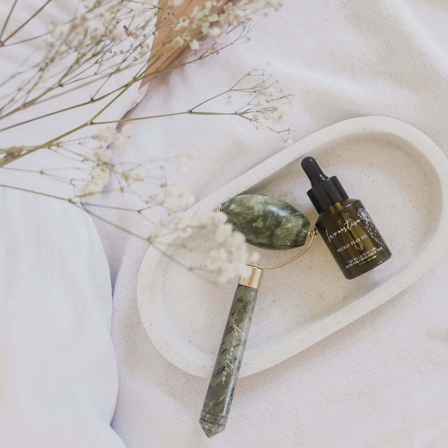 Prickly Pear Face Oil & Jade Roller Gift Set